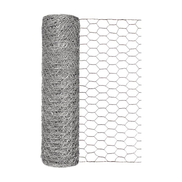Garden Zone Garden Craft 18 in. H X 50 ft. L Galvanized Steel Poultry Netting 1 in. 161850 - main